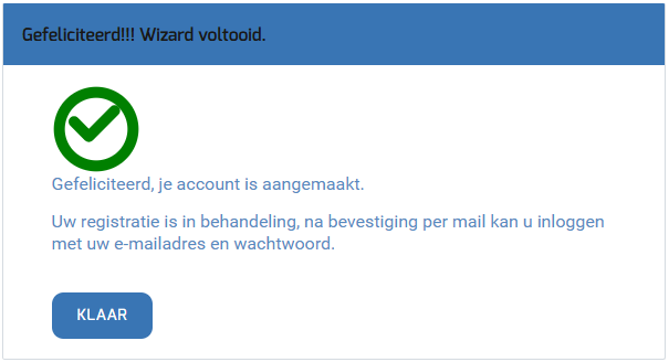 Ouderportaal - Registratie succesvol