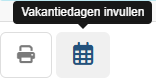 Vakantiedagen invullen knop